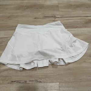Women's Lululemon Skort White Size 2 Skirt Short Active Fitness Athletic Pleated